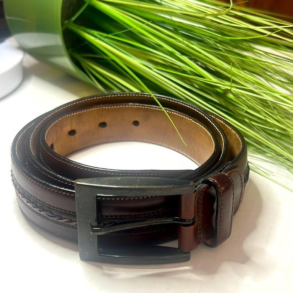 Mezlan Belt Made in Spain Leather Size 38 - Picture 3 of 16